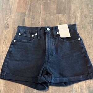 Madewell Women's Black Denim Shorts